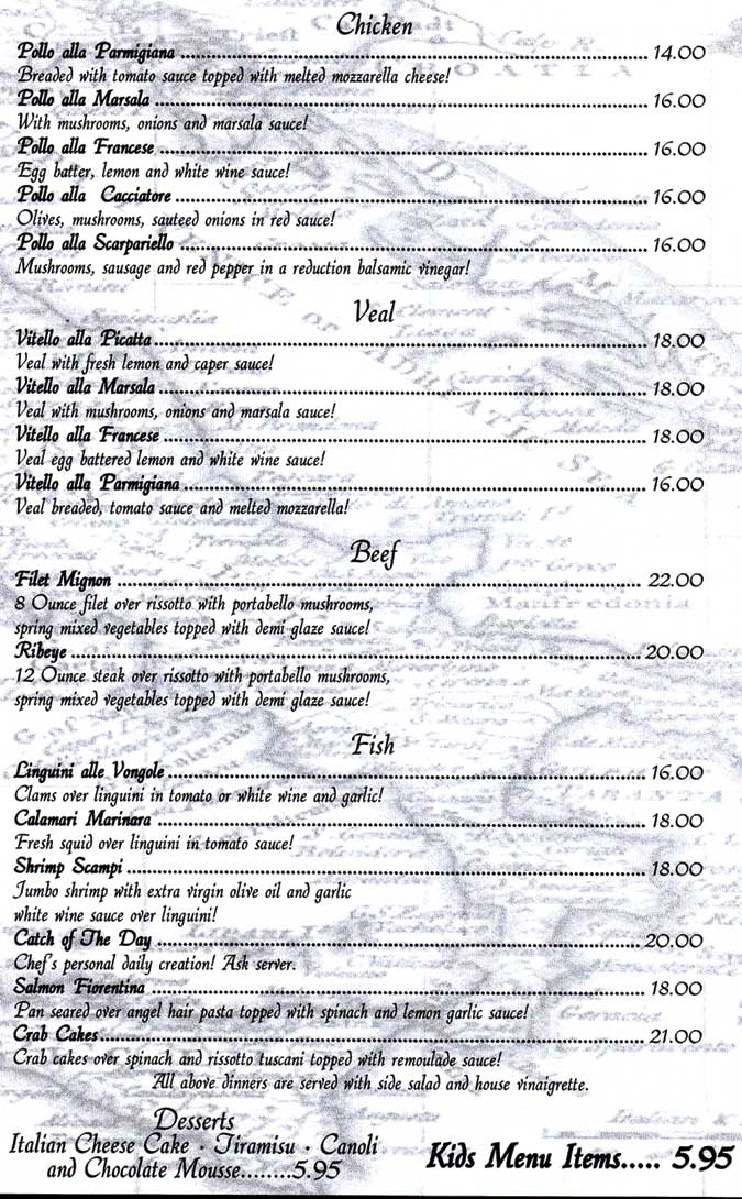 Sole Italian Restaurant FamilyFriendly Dining