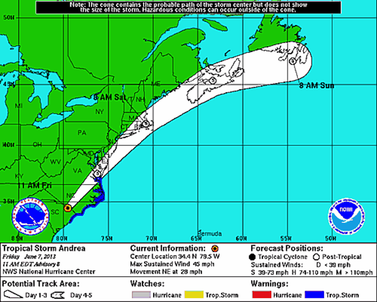 Myrtle Beach Anticipates Tropical Storm Andrea