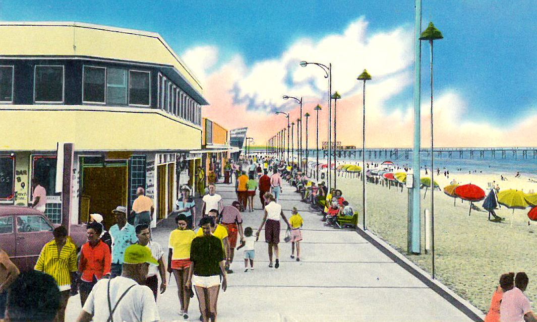 3. This illustration of the Myrtle Beach Boardwalk