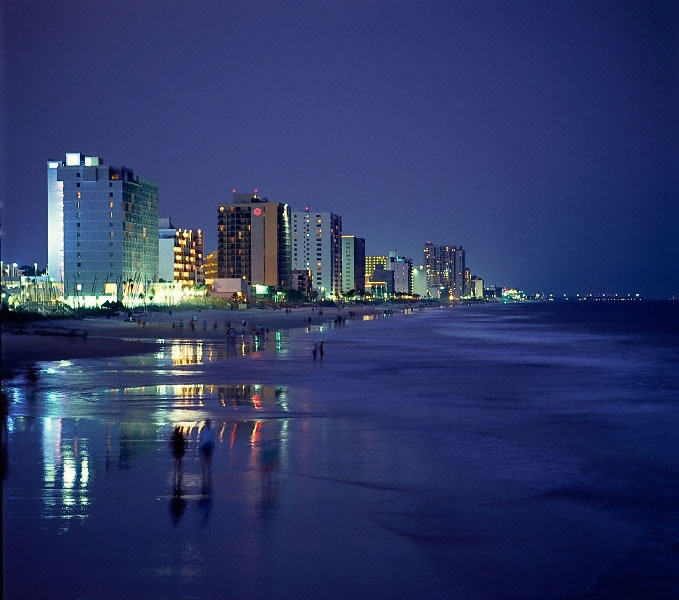 Going to the beach at night