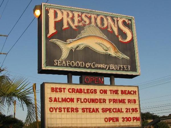 Preston’s Seafood and Country Buffet