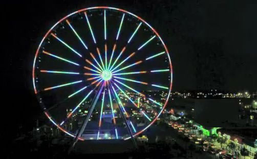 Myrtle Beach Skywheel night show