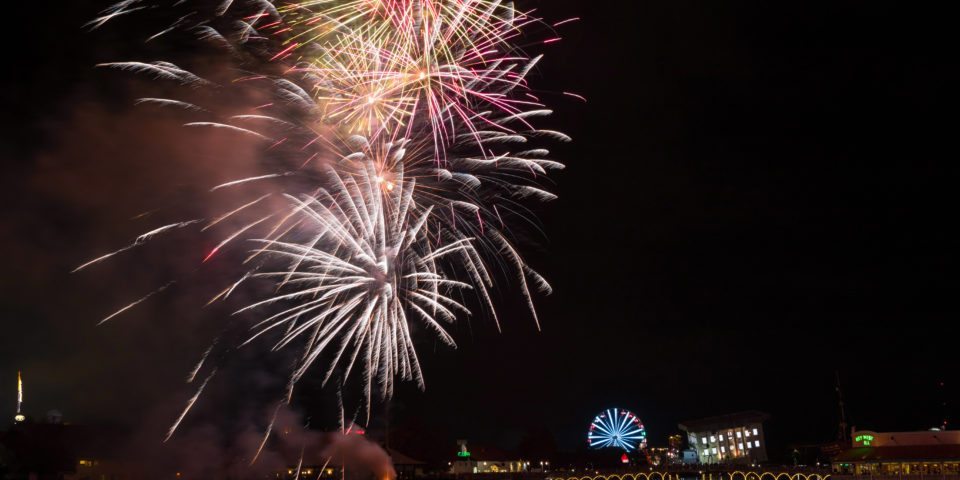 Fireworks at Broadway at the Beach