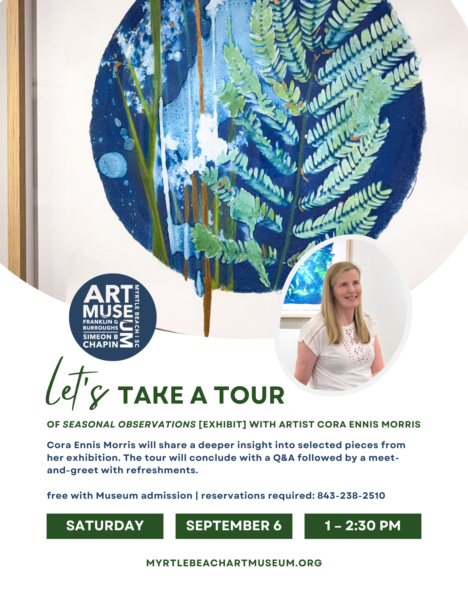 Guided Tour of Seasonal Observations with Artist Cora Ennis Morris