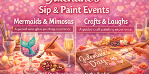Galentine’s Sip and Paint Events
