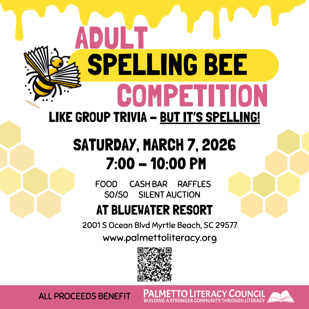 Adult Spelling Bee benefitting Palmetto Literacy Council